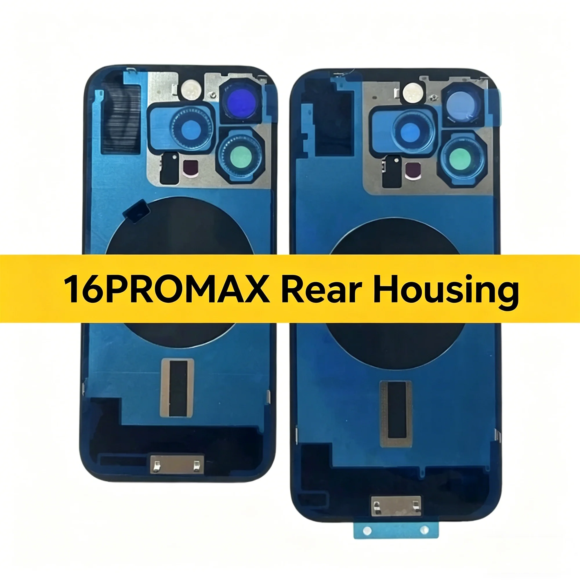 아이폰 16 프로 맥스 후면 커버용 OEM 백 글래스 교체품 (방수 씰, 자석, 카메라 렌즈 및 도구 포함)