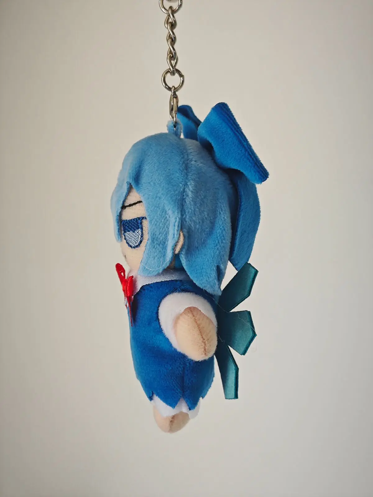 Japan Anime TouHou Project Cirno Cosplay Fumo Plush Pendant Key Chain Xmas Gifts