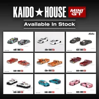MINIGT Kaido House In Stock 1:64 NSX CIVIC M3 Skyline R34 EF GTR 510 WAGON R33 Carbon Openable Hood Diecast Diorama Car Model 1