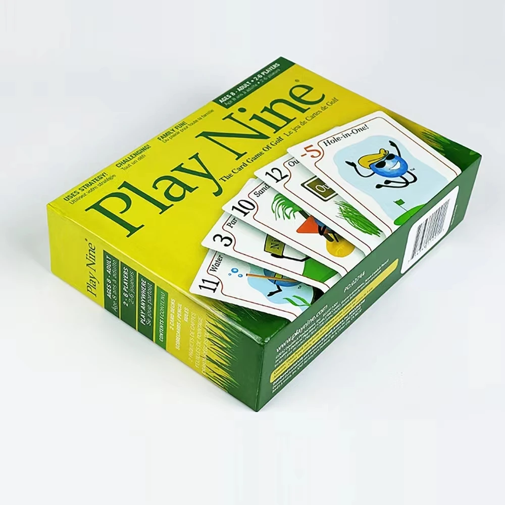 Play Nine The Card Game of Golf The Fun Kids Card Game Party Board jeux unqhi jeux de cartes jouets pour enfants jeux de cartes