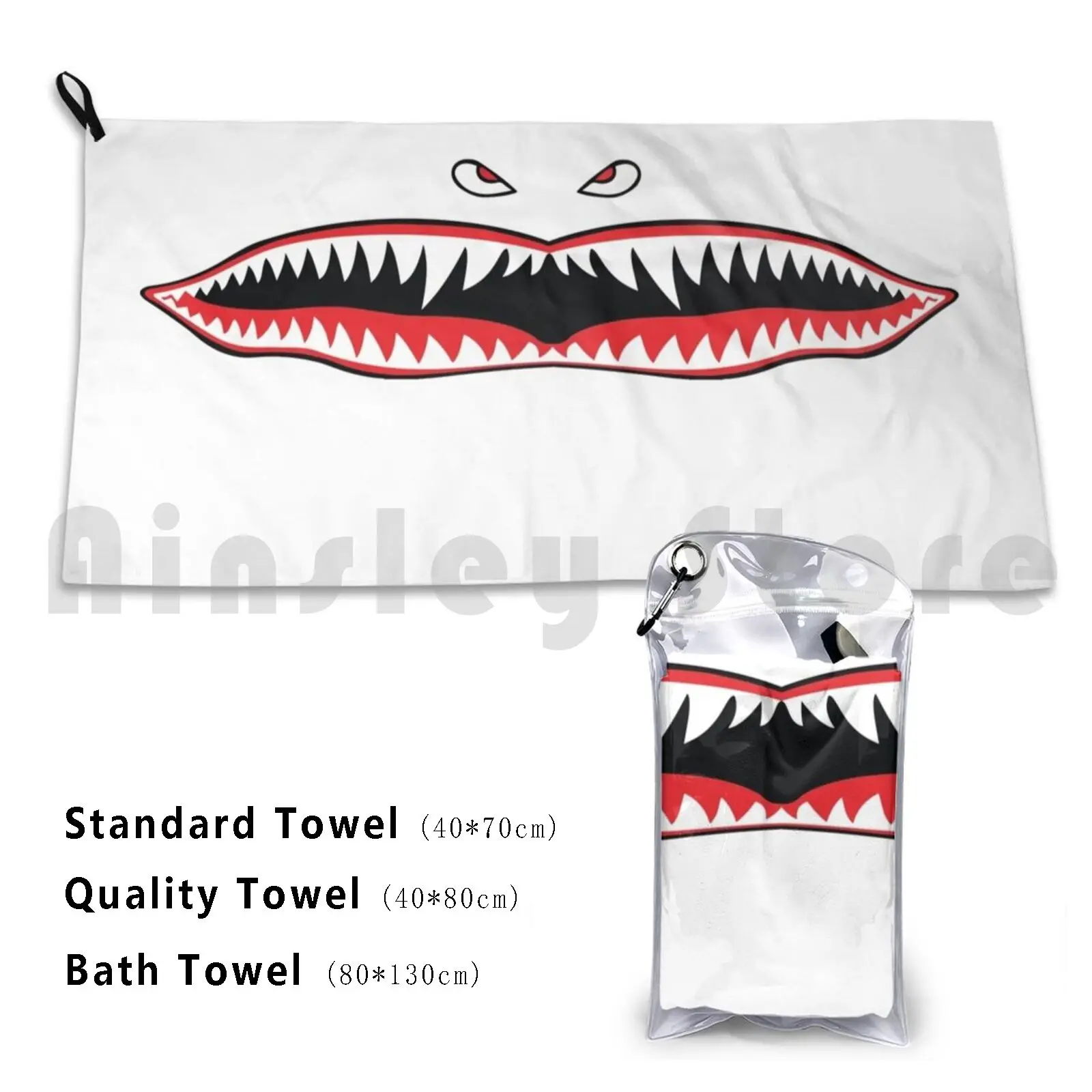 

Flying Tigers Shark Mouth-For Cats Lovers Bath Towel Beach Cushion Cat Cats Animal Nose Mouth Quarantine England