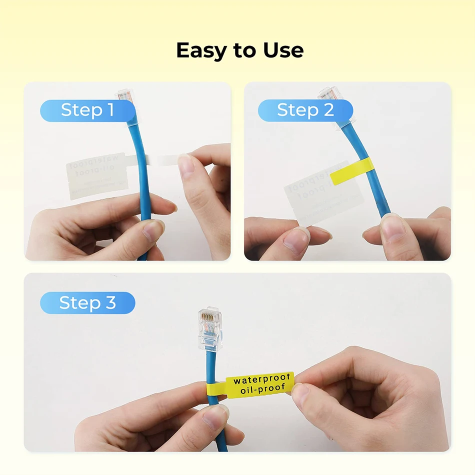 Multiple Size NIIMBOT Thermal Label Sticker Paper Pure White Cable Rolls Tape for K3/K3W 80mm 30inch Desktop Printer