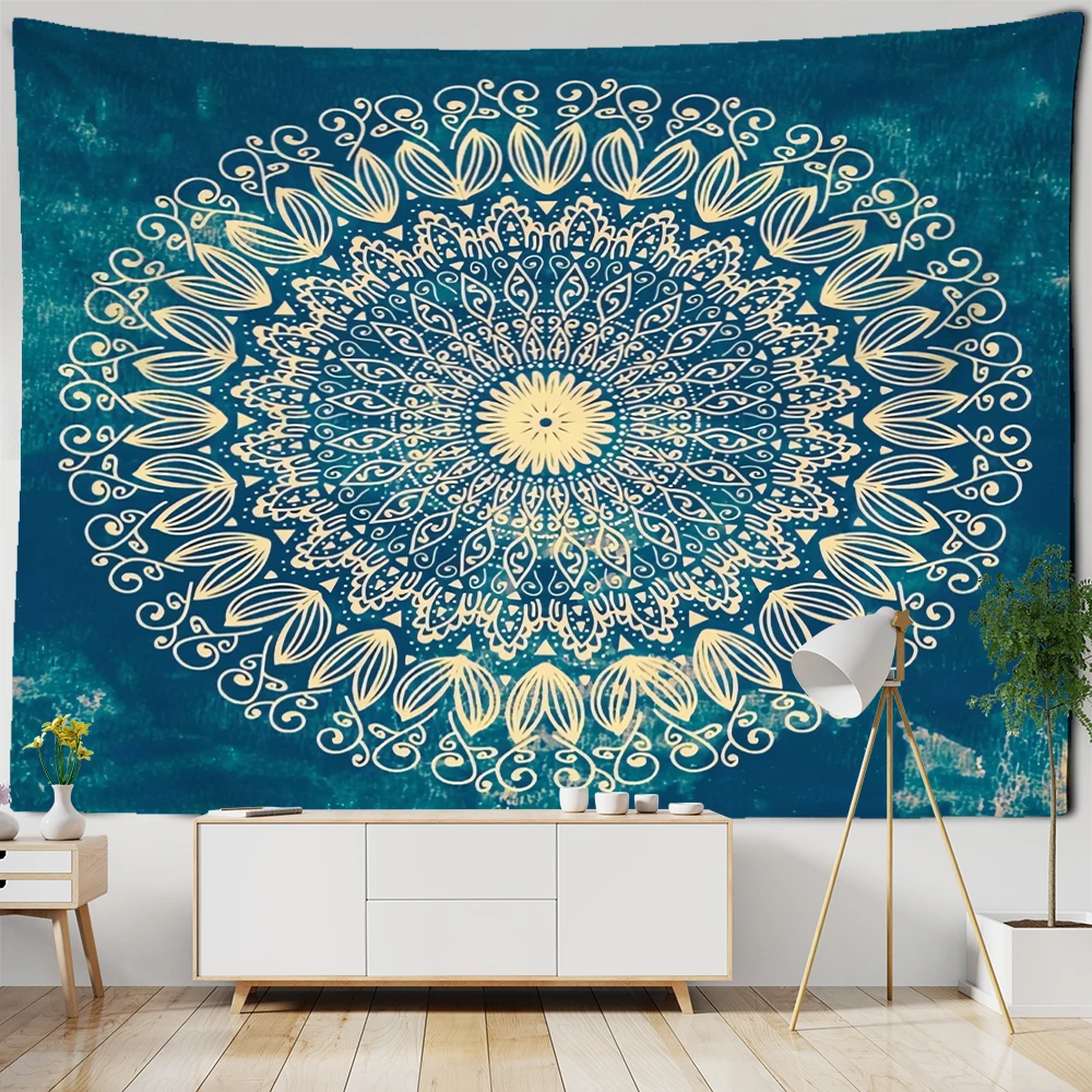Tapestry decorations Mandala Tapestry Wall Hanging Mystic Witchcraft Boho Psychedelic Hippie Art Tapiz Bedroom Home Decor
