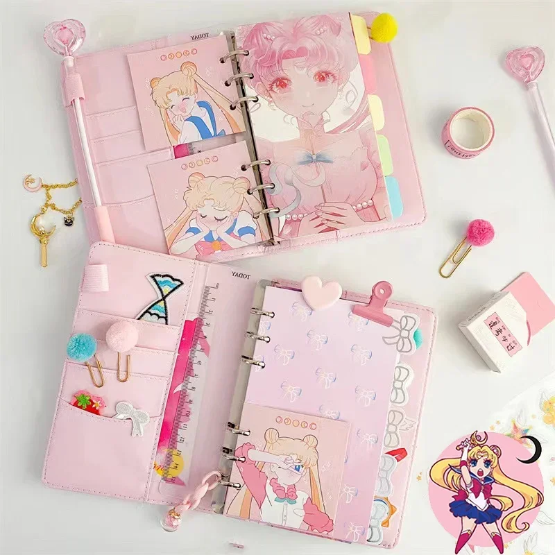 Sailor Moon Anime A6 Agenda Planner Kawaii Notebook Suit Diary Weekly Planner Goal Schedule Organizer Ragazze Scuola Cancelleria