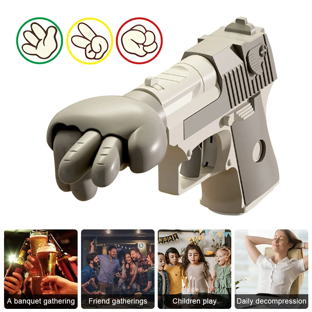Funny Fair Guessing Fist Gun Creative Rock Paper Scissors Props Toys Parent-Child Interaction Children Party Game Props