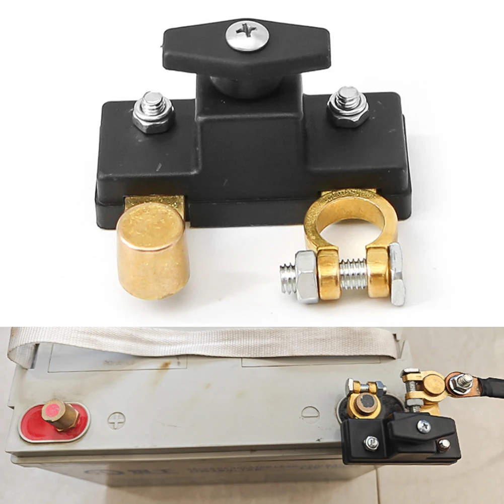 Engine Kill Switch Car Battery Disconnect Isolator Cut Off Switch 12V 24V Universal Battery Terminal Anti-leakage Switch Power Cutoff