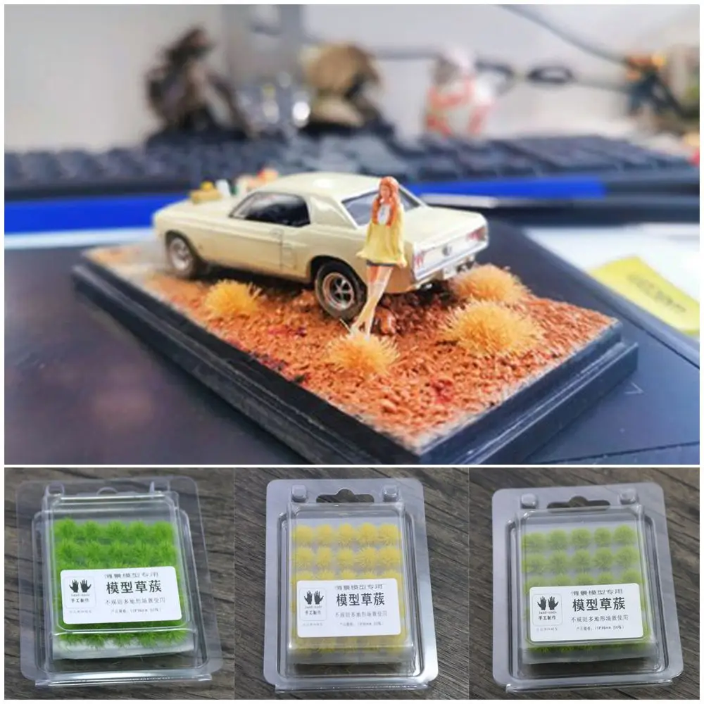 Nylon Artificial Grass Tufts for Model Railway Landscape