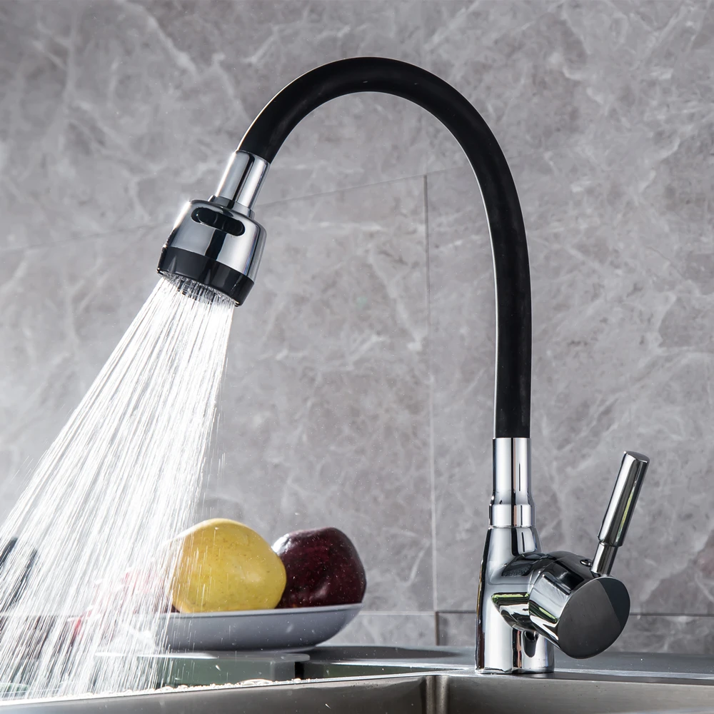 Aufsatz-Küchenarmatur, Kaltwasser, Bunt, Einhand-Einloch-Wasserhahn, 2 Strahlarten
