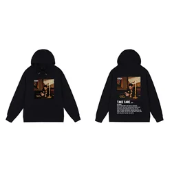 Drake Take Care Hip Hop Rapper Vintage Hoodies Sweatshirts men women unisex Cotton