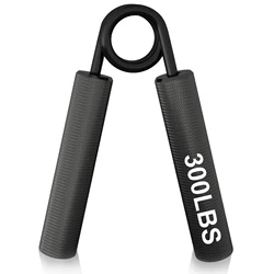 Ultimate Metal Grip Strength Trainer - Power Workout Equipment for Enhanced Hand and Forearm Fitness (Black(300lbs))