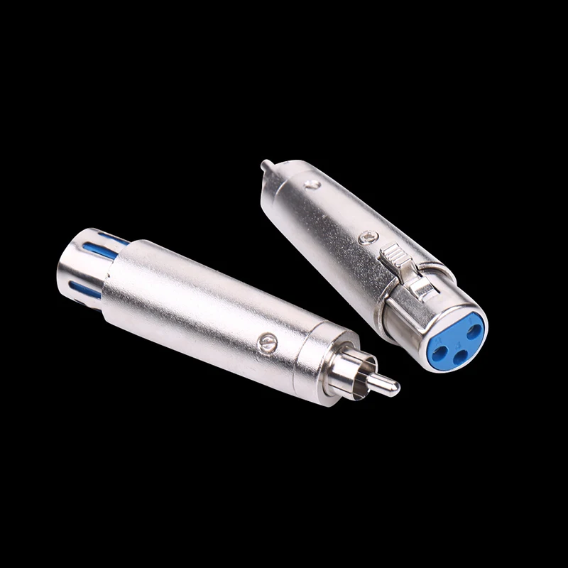 

Common 3 Pin XLR Female Plug To Male RCA Phono Socket Mic Cable Mixer Audio Adapter