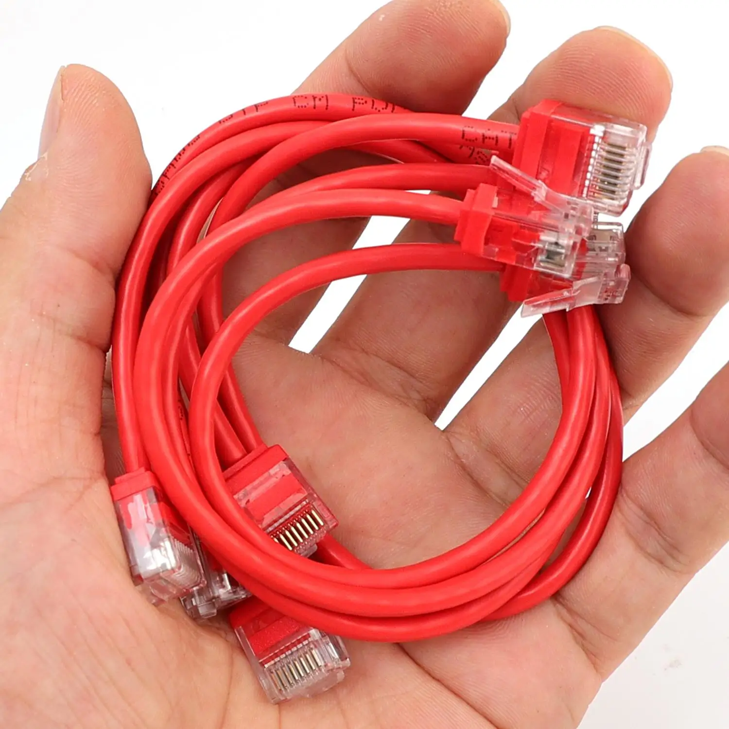 1-10Pcs Cat6A 슬림형 짧은 이더넷 케이블 10Gbps CAT 6A 홈 오피스 용품용 고속 UTP 이더넷 패치 네트워크 케이블