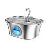 108oz/3.2L Cat Automatic Water Dispenser Pet Smart Induction Water Feeder USB With Filter Stainless Steel Dog Feeder Pet Supplie