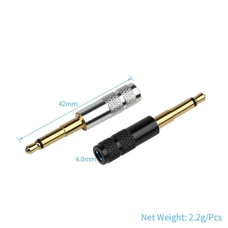 1 Pz 6.35mm 1/4 "Mono TS Spina Maschio Cavo Audio In Metallo - Foto 11