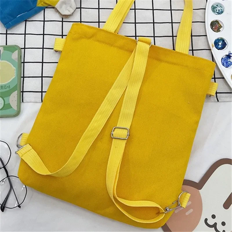 Campus Cute Canvas Handbag, Casual Tote Bag, Large Capacity Shoulder Bags for Student Backpack Handbags Shoulder Cross Body Bags
