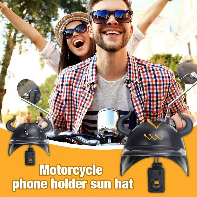 Sun Shade Cradle Stand Mobile Phone Holder For Motorcycle Navigation Helmet Phone Holder For Motorcycle Electric Bicycle Mount