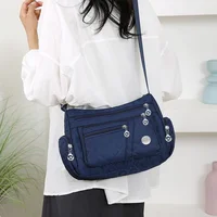 New style neutral nylon fabric ladies' handbag Oxford cloth shoulder strap crossbody bag travel bag multi-compartment casual bag 6
