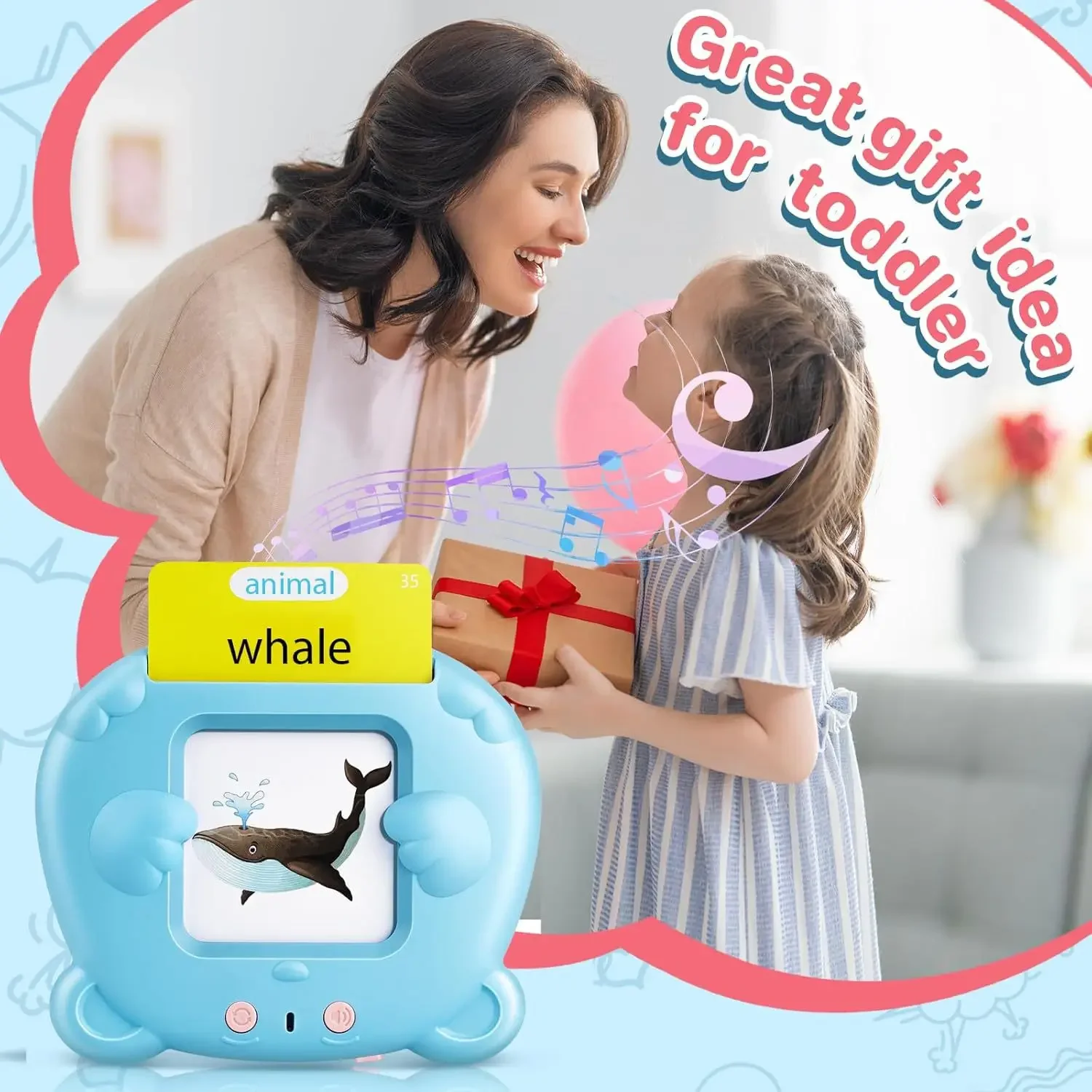 Plastic Electronic Talking Flash Cards for Kids Educational Toys