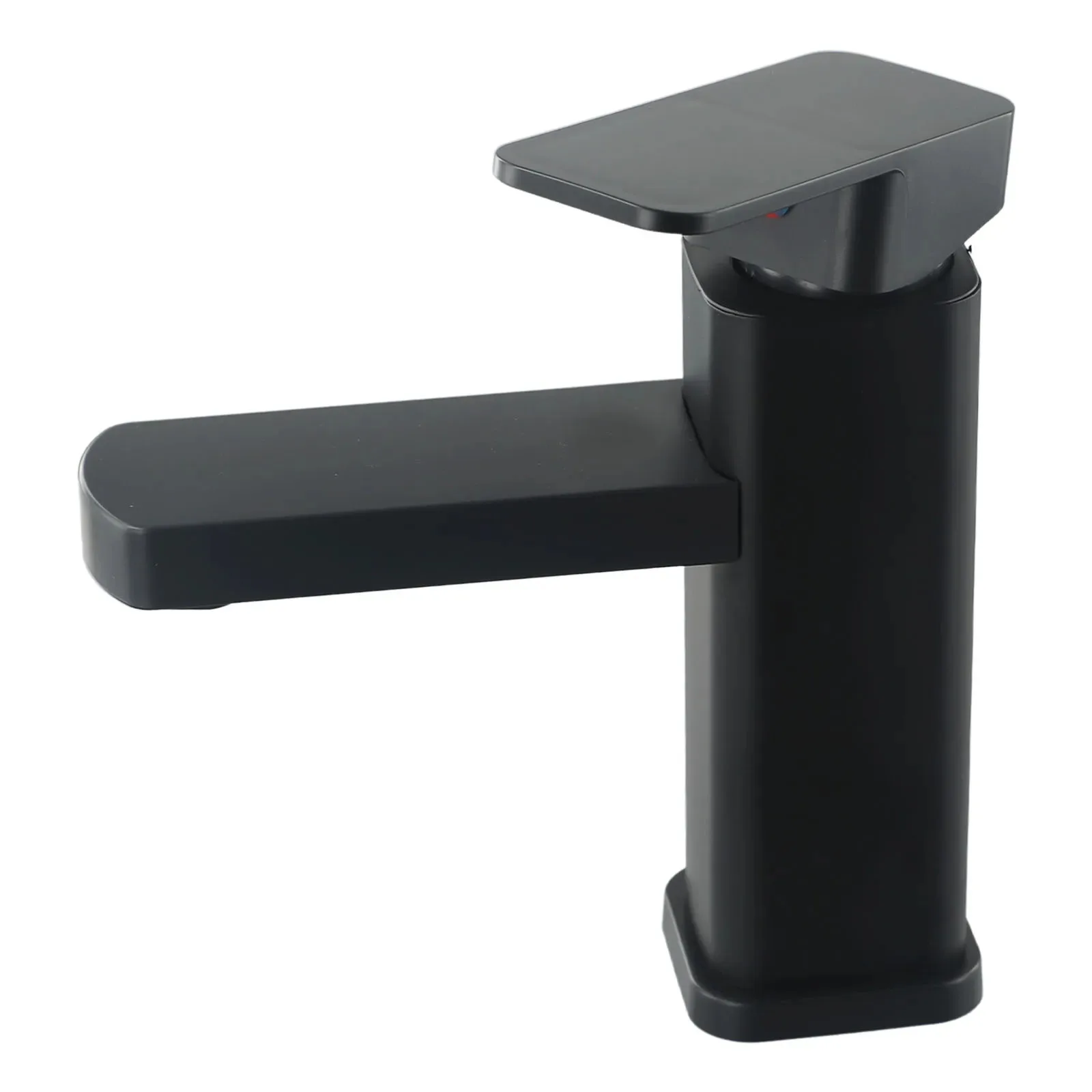 Bathroom Faucet Hot&Cold Mixer Tap Deck Mounted Square Washbasin Sink Bathtub