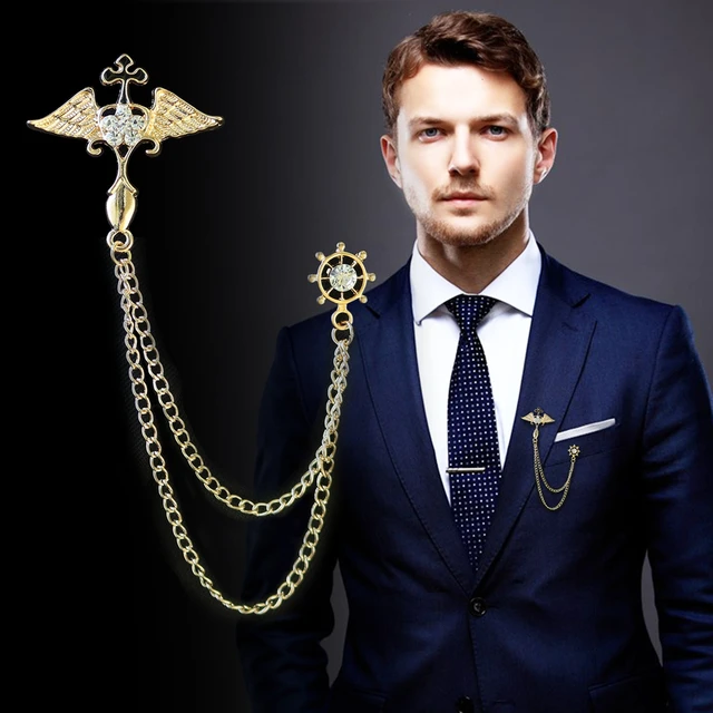 Men Accessories Collar Pin Jewelry Shirt