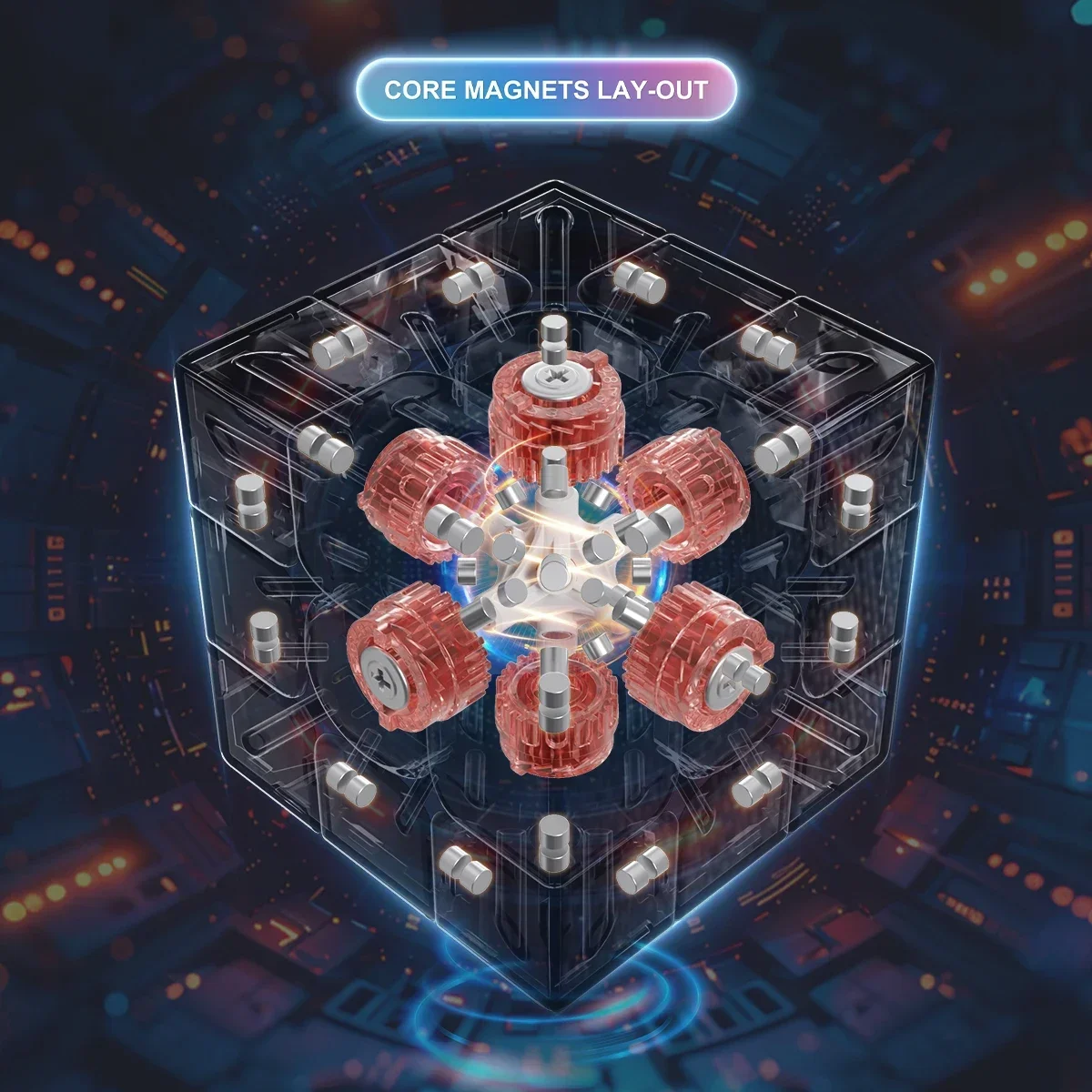 [ECube] YJ MGC 베타 3x3 마그네틱 볼 코어 큐빙 스트리커리스 스피드 매직 퍼즐 스피드 큐브 어린이를 위한 일반 지능 장난감