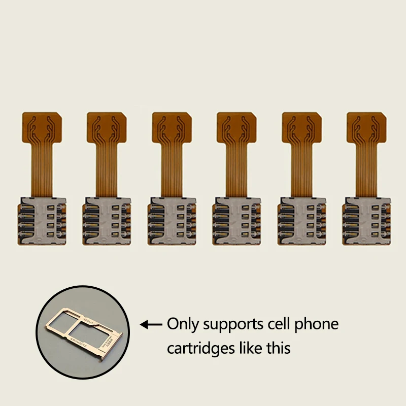 Hybrid Dual SIM Card and Micro SD Extension Adapter