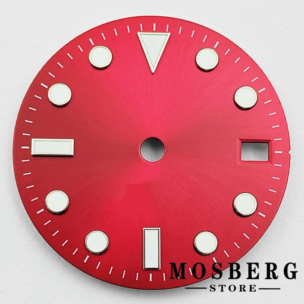 Luminous Multi-Color Watch Dial with Date Window - 28.5mm