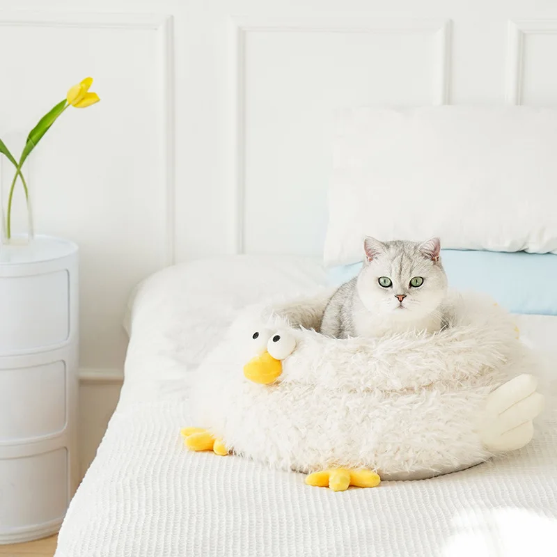 

Pet mat Lamb cat nest sleeping mat Ground mat Leaf cat mat Cooing chick pet bed cloud nest mat