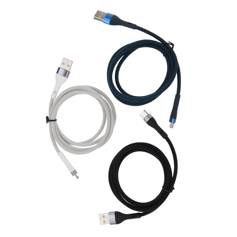 

200 шт. 1 м 3A Micro USB зарядный кабель быстрое зарядное устройство Type C кабель для передачи данных для iPhone Samsung Xiaomi Huawei Android мобильный телефон кабели