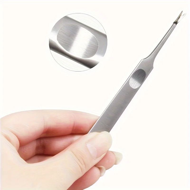 Manicure Tools Cuticle Remover Dead Skin Pusher Surgical Grade Stainless Steel Nail Art Scraper Nail Cleaner Trimmer