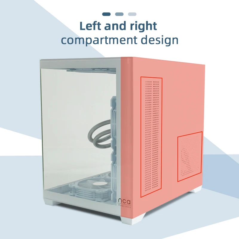 Gaming Computer MATX Cases Tempered Glass Case