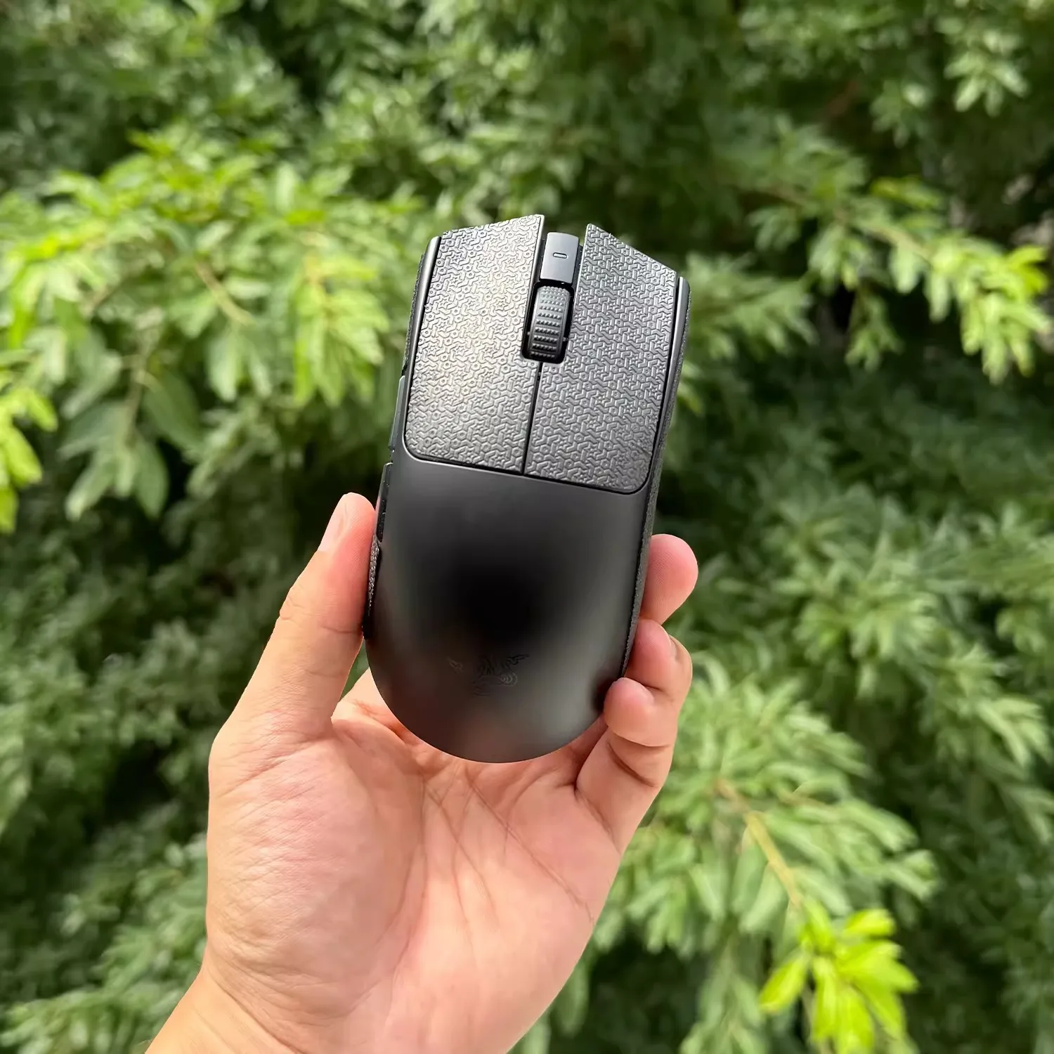 1 세트 Ultraglide 마우스 Razer VIPER V3 PRO 용 미끄럼 방지 스티커 미끄럼 방지 땀 테이프 초박형 눈송이 도마뱀 질감