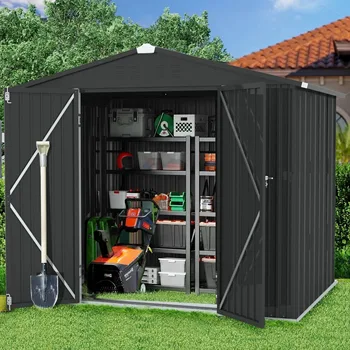 8x6 FT Metal Outdoor Storage Shed 1