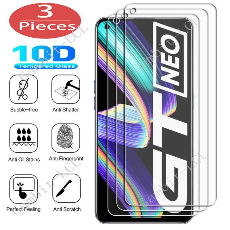 3 шт. закаленное стекло для Realme GT Master Edition Neo 2 3 2T 3T Flash 5G GT2 Pro Explorer Neo3 Neo2 Защитная пленка для экрана