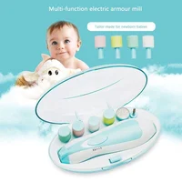Baby Electric Nail Trimmer Kid Nail Polisher Tool Baby Care Multifunctional Fingernail Cutter Trimmer Infant Manicure Set 2