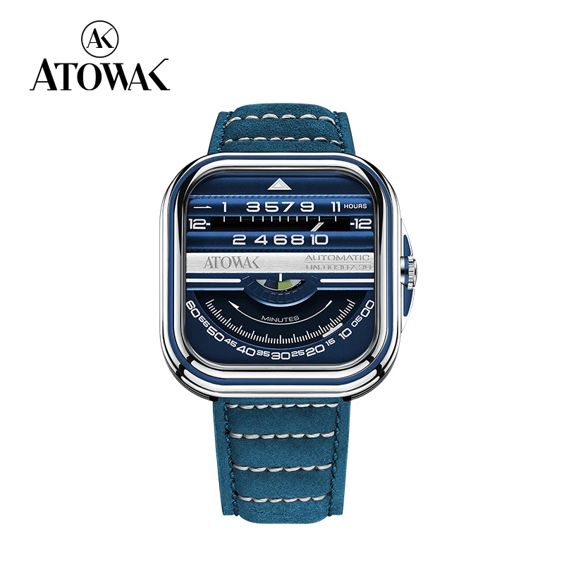 ATOWAK/エットーレドリフト4アームワンダリングアワー/自動巻き/スイス製 Atowak-Three-Dimensional Star Wheel Watch for Men, Automatic