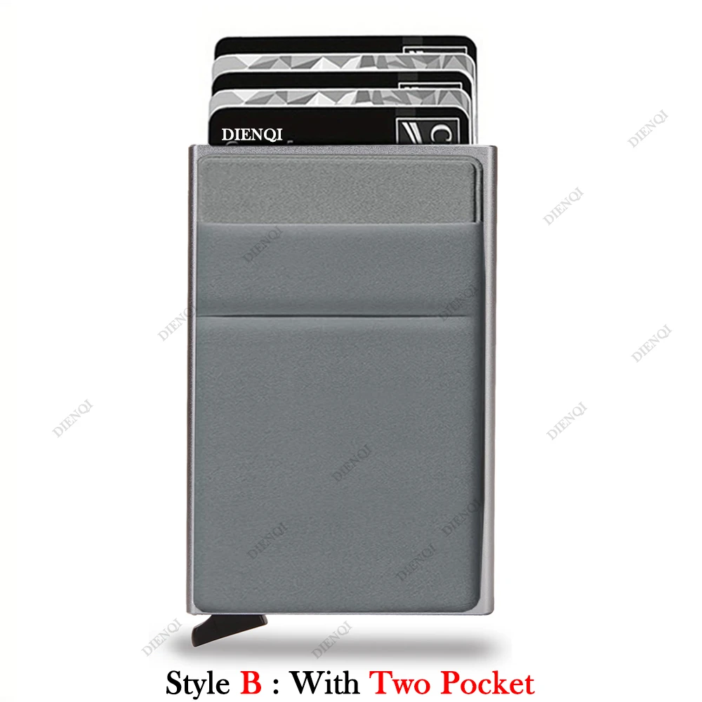 Sleek RFID-Blocking Anti-Theft Men's Wallet - Slim, Stylish Card Holder and Money Organizer