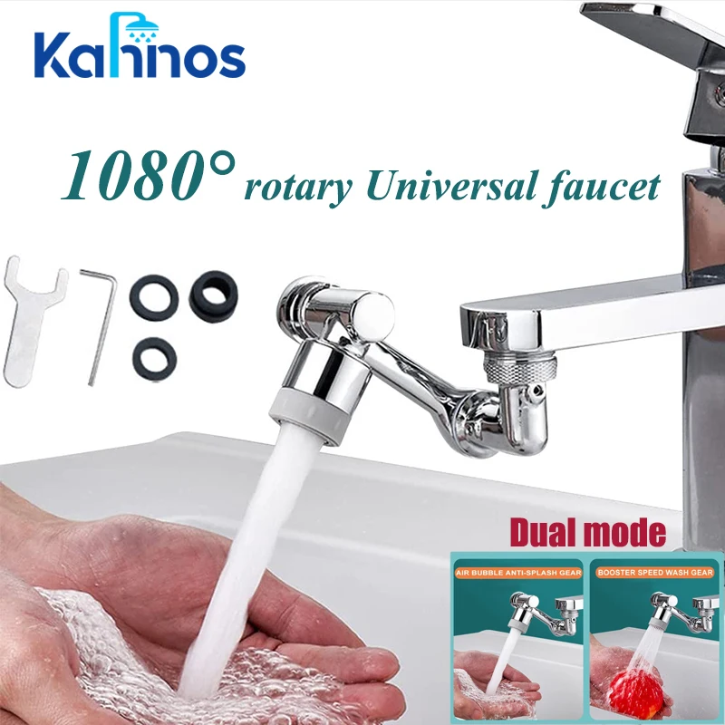 Rubinetto Rotante Universale 1080 Rubinetti Filtro Splash Rubinetto Splash Aeratore Splash Bubbler Ugello Braccio Robotico Per Rubinetto Del Lavandino