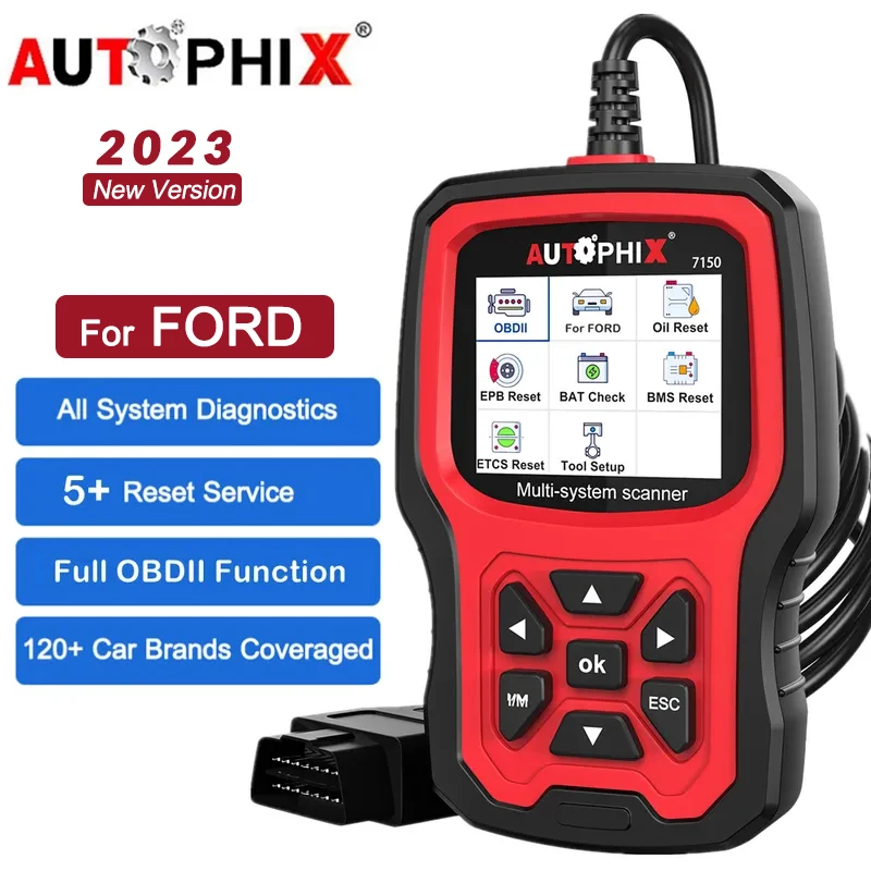 

Autophix 7150 OBD2 сканер всех систем профессиональный автомобильный диагностический инструмент для Ford Code Reader Авто OBDII EPB TPMS и т. Д. Сброс OBD 2