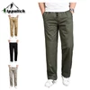 IPPOLICH Men's Pants Men's Oversized Casual Pants Mid Aged Working Trousers Drawstring Cotton Baggy Pants Men's Casual Pants 1