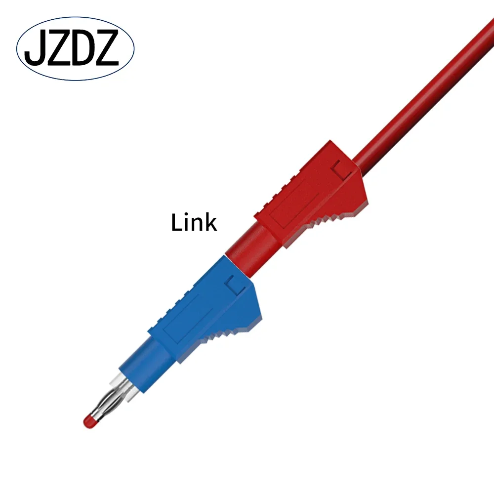 JZDZ 멀티 계량기 테스트 리드, 100cm 케이블 와이어 라인, 4mm 보안 바나나 플러그 전기 테스트 도구, DIY J.70022, 5 개