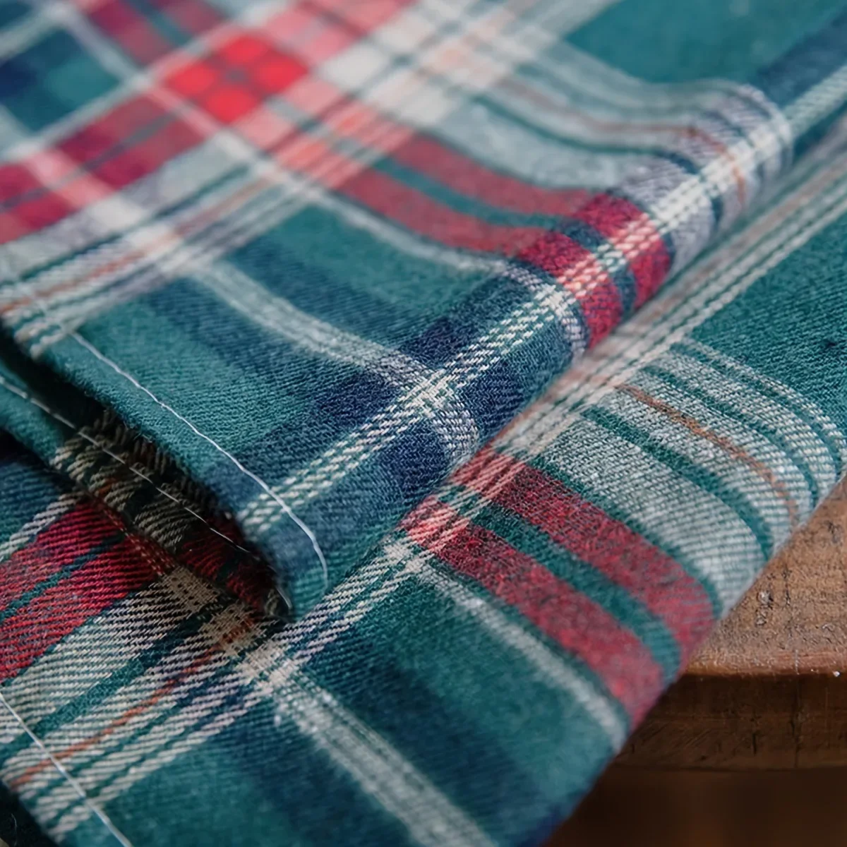 Christmas Window Curtain Red Green Plaid Cotton and Linen Curtains American Retro Country Style Valance Curtains For Kitchen 6