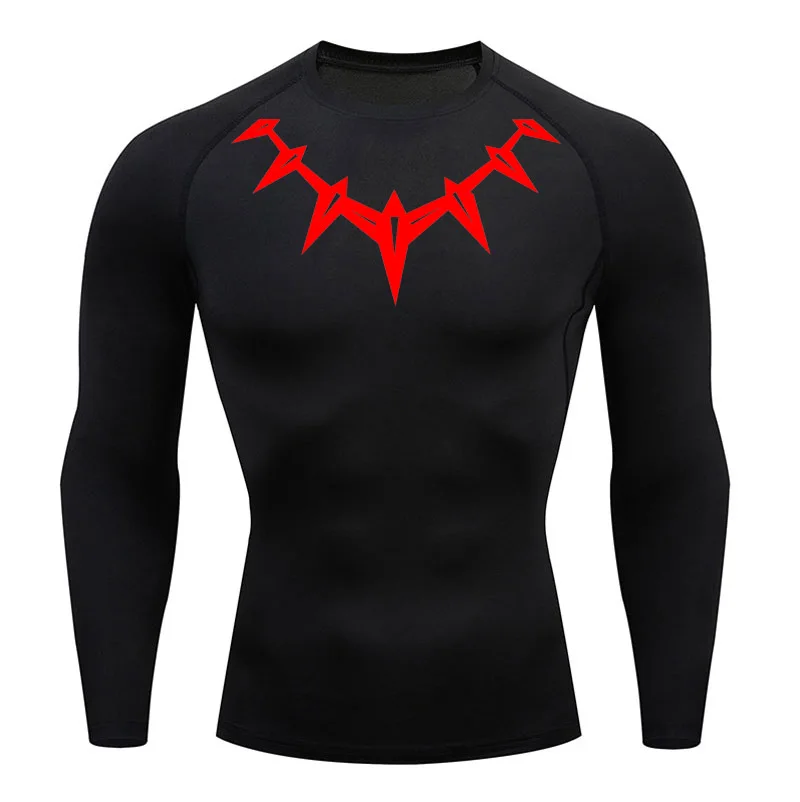 thumbnail image 1 of Camiseta de compresión de manga larga para correr, ropa deportiva para hombre, camiseta de gimnasio, culturismo, camiseta de manga corta, camiseta deportiva de verano de secado rápido, 1 of 4