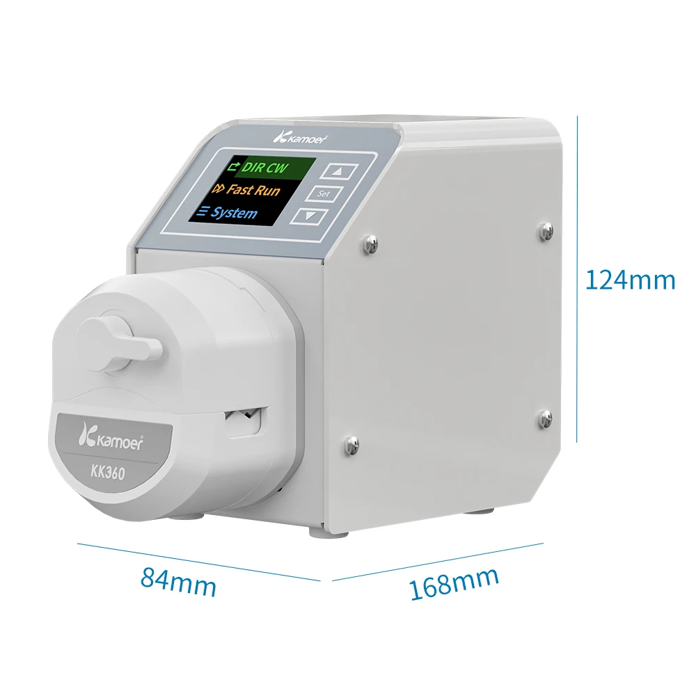 Kamoer 180ml/min M2-KK360-B Multi-channel Peristaltic Pump 24V Quick Tube Change High Precision Closed Loop Motor 300rpm for Lab 3