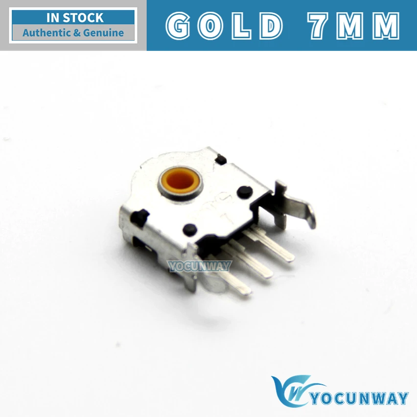 TTC 7-8-9-10-11-12-13-14-15-16mm New Rotary Mouse Scroll Gold Wheel Encoder With 1.74mm Hole Mark,20-40g Force For PC Mouse