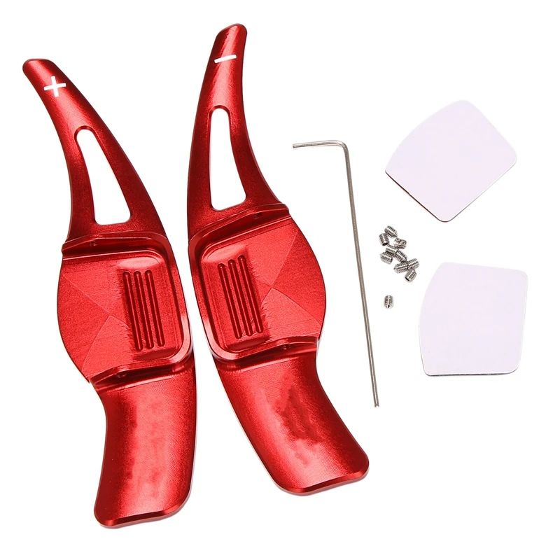 1Pair Aluminum Car DSG Steering Wheel Shift Paddle Shifter Extension For Hyundai Veloster 2015