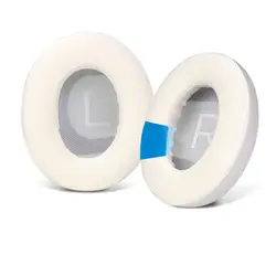 Cooling Gel Earpad Cushions with Noise Cancelling Memory Foam and Premium Leather (WHITE)