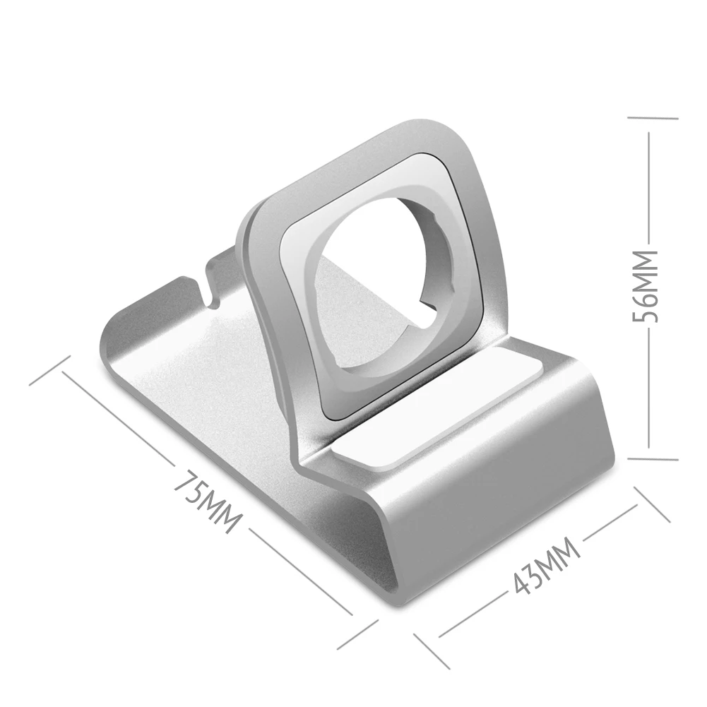 Aluminum silicon Bracket Charger Dock Station Charging Holder for apple watch Stand Series SE/6/5/4/3/2/1Charging Cradle Stand
