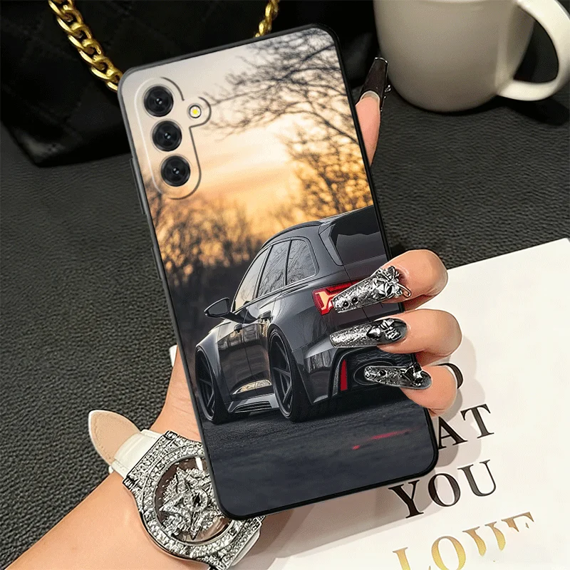 Sporty Soft Silicone Phone Case with Car-Inspired Design