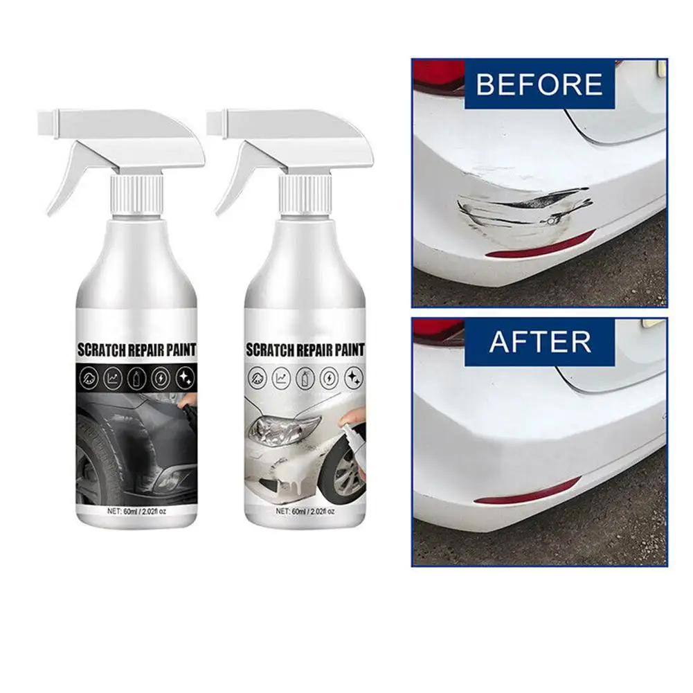 60ml Car Scratch Repair Paint Spray car scratch remover Automobile Scratches Clear Remover Self-painting Glazing Spray